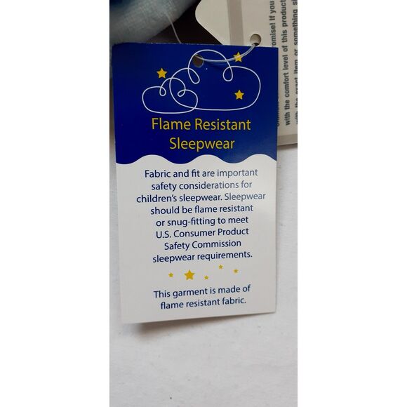 Jellyfish kids 2 Piece Unisex Sleep Set Size 2  Holiday Pj Flame Resistant New - Picture 4 of 5